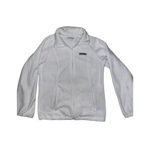 NEW! COLUMBIA ZIP UP JACKET WHITE SMALL